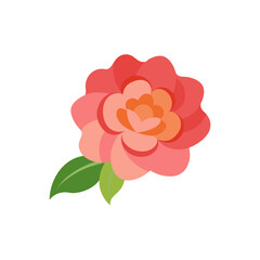 begonia on white background  .svg