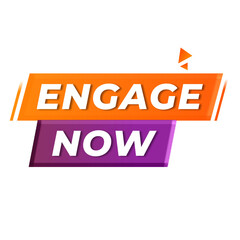 Engage now png audience icon layout digital label