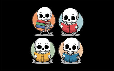 
Reading vector design, vector illustration,  Reading design, silhouette style.
