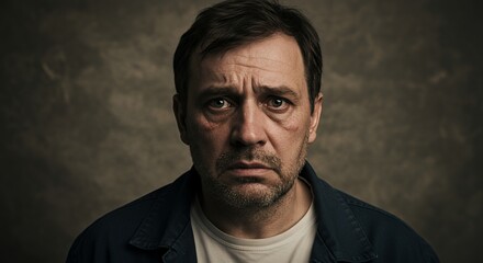 A Portrait of Pensive Man