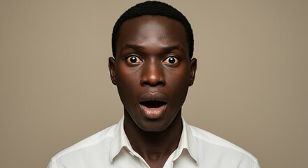Astonished Man, Shocked Expression, Portrait Photography