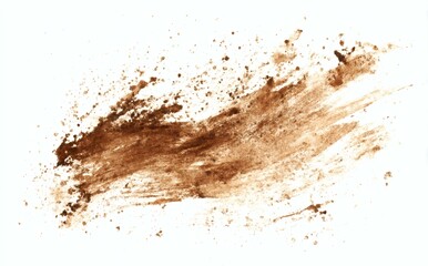 Abstract Brown Stain Spatter Illustration