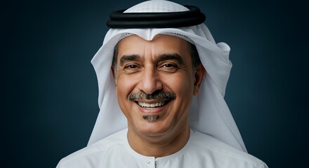 Portrait of a Smiling Emirati Man