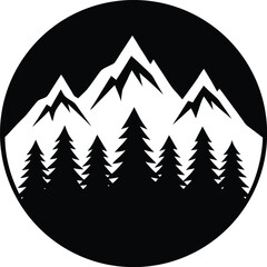 Obraz premium vector illustration of a mountain icon