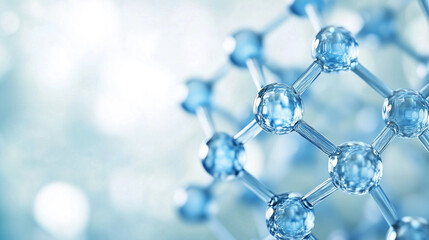 Crystal molecular pattern in soft light