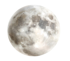 [Transparent Background PNG]Full Moon in the Night Sky