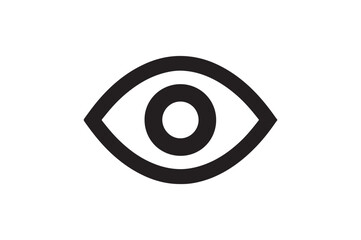 Mystic Eye silhouette vector with white background