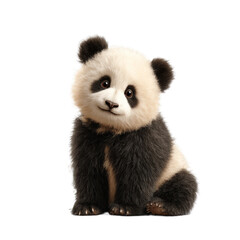 Fototapeta premium [Transparent Background PNG]Adorable Baby Panda Illustration