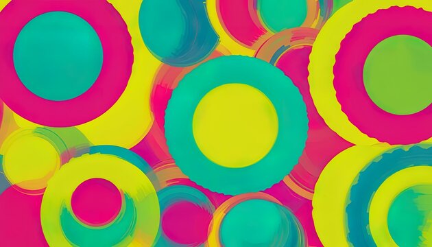 Vibrant circles in a colorful abstract design.