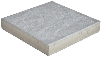 [Transparent Background PNG]Gray Square Paver with Wood Grain Texture