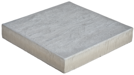 [Transparent Background PNG]Gray Square Paver with Wood Grain Texture