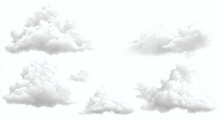 Beautiful Fluffy Clouds in the Sky