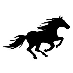 horse silhouette illustration
