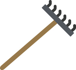 Rake Flat Icon