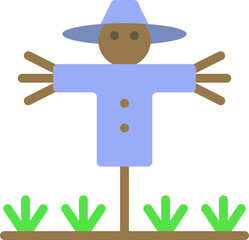 Scarecrow Flat Icon