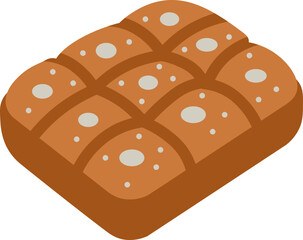 Focaccia Flat Icon