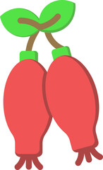 Rosehip Flat Icon