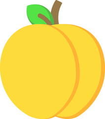 Apricot Flat Icon