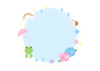 かわいい梅雨のフレーム