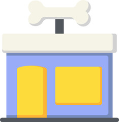Vet Building Flat Icon