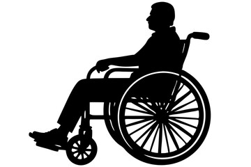 Silhouette of a Person in a Wheelchair Disability, Accessibility, and Inclusion