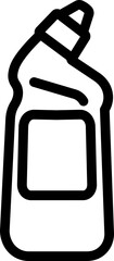 Toilet Cleaner Bottle Line Icon