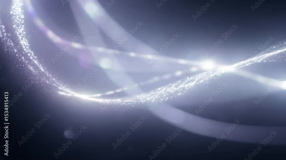 Poster abstract background with glowing particles and soft light waves in dark space for creative designs 4