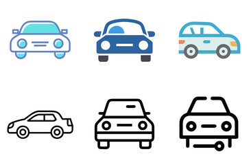 Car Icon Vehicle Drive Transport Automotive Pack