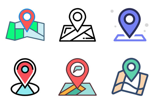 Pin Maps Icon Location Place Pointer Navigation Digital Pack