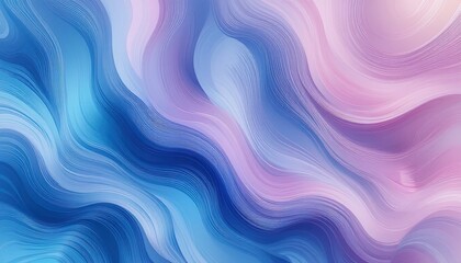 Fototapeta premium Abstract design with flowing, wavy lines in cool tones.