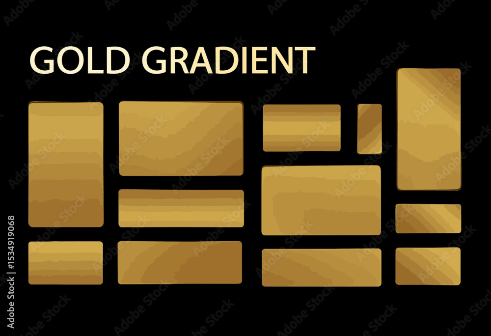 Poster gold gradient texture background metallic shiny rectangles