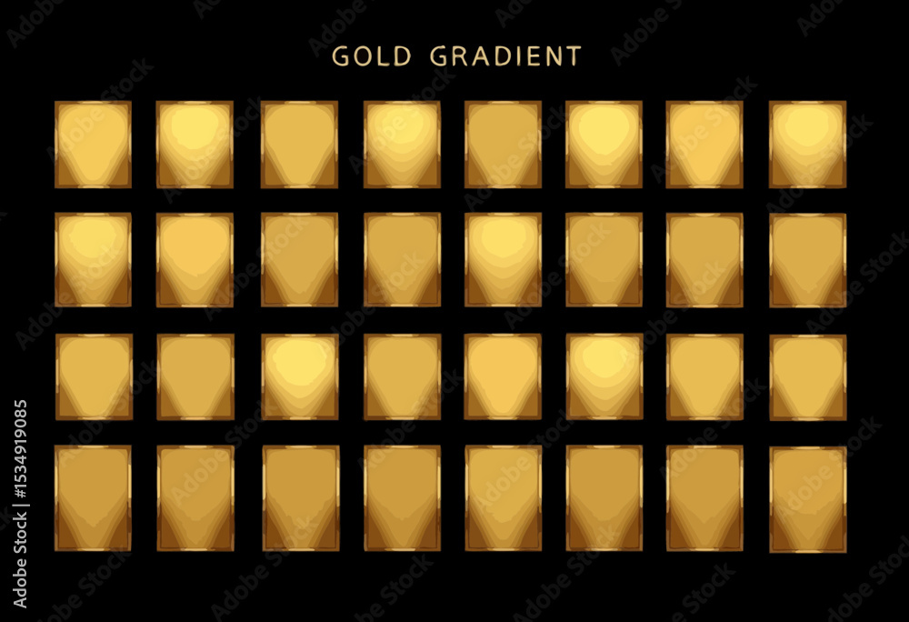 Poster Golden Gradient Square Texture Background Pattern