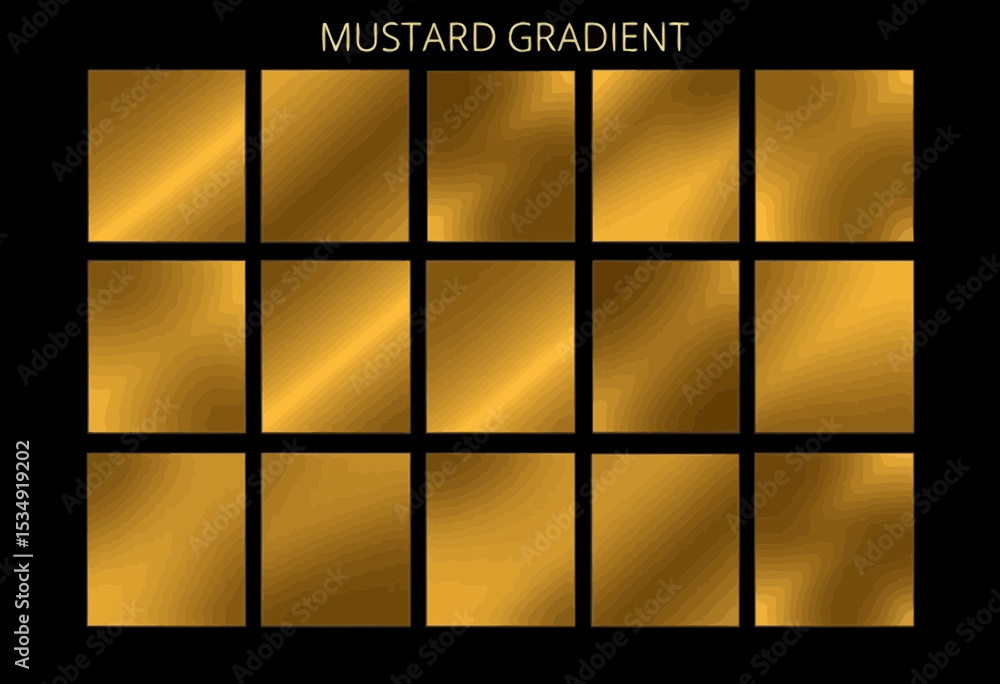 Poster metallic gradient texture set shimmering backgrounds
