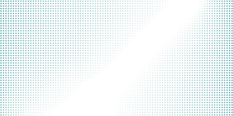 Abstract Transparent Vector Gradient Blue Color Halftone Background Staggered Dots Pattern Simple Art