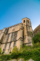 Fototapeta premium Basilica de la Peña, medieval church in Graus town, Huesca (Spain).