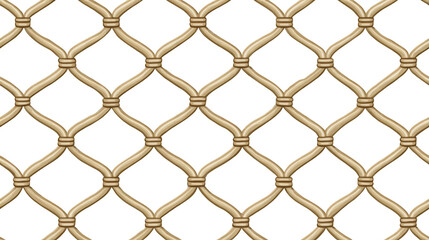 Fototapeta premium Intricate Decorative seamless pattern of Interwoven Mesh Wire Fence with a Stylish Beige and Black Color Scheme