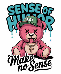 Sense of Humor with Pink Bear