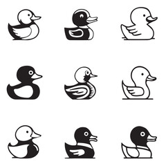 the duck vector image