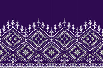 Abstract geometric design of ethnic, western fashion for Pakistani, Indian, Arab rugs, fabric, clothing, rugs, vector illustration, embroidery style, seamless, and wallpaper.