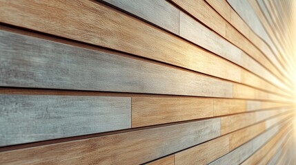 Close-up of diagonal wood panel wall with natural texture, modern architecture detail and warm surface  
