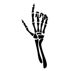Skeleton hand bone vector
