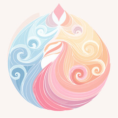 Obraz premium abstract illustration embodies mindfulness meditation