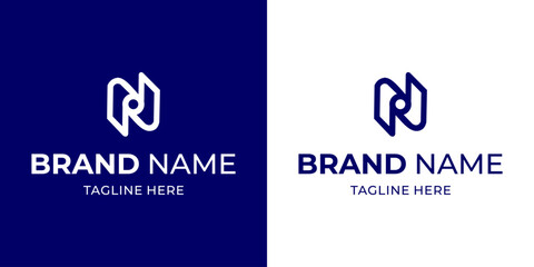 Creative Letter N Logo with Abstract, Illustration, Design Inspiration, Vector, Icon
