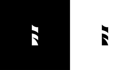 Creative Letter I Logo with Abstract, Illustration, Design Inspiration, Vector, Icon