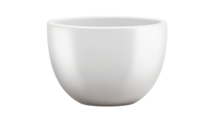 Title: Minimalist White Ceramic Cup 3D Render Icon Isolated on White Background