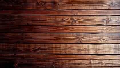 Fototapeta premium Weathered horizontal wood planks, rich dark & warm tones, elegant texture, warm, wood
