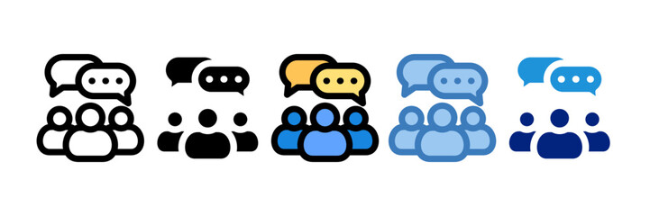 Group Chat Icon Element For Design