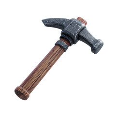 Claw Hammer with Wood Handle, Tool, and Construction.
