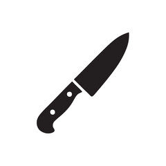 knife on white background
