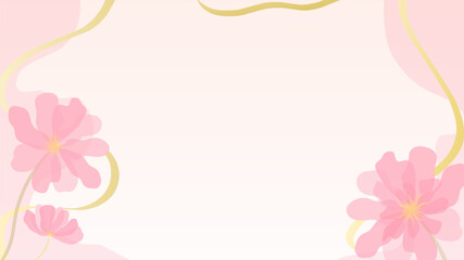 Soft Pink Floral Background Design